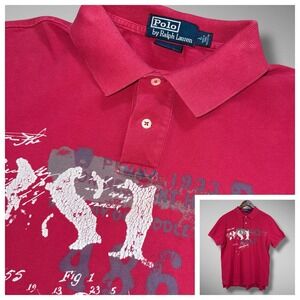 Polo by Ralph Lauren Red Graphic Polo Shirt